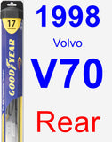 Rear Wiper Blade for 1998 Volvo V70 - Hybrid