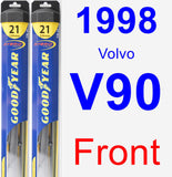 Front Wiper Blade Pack for 1998 Volvo V90 - Hybrid