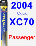 Passenger Wiper Blade for 2004 Volvo XC70 - Hybrid