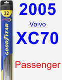 Passenger Wiper Blade for 2005 Volvo XC70 - Hybrid