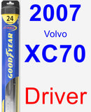 Driver Wiper Blade for 2007 Volvo XC70 - Hybrid