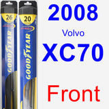 Front Wiper Blade Pack for 2008 Volvo XC70 - Hybrid