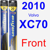 Front Wiper Blade Pack for 2010 Volvo XC70 - Hybrid