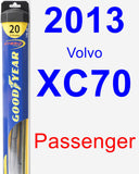 Passenger Wiper Blade for 2013 Volvo XC70 - Hybrid