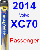 Passenger Wiper Blade for 2014 Volvo XC70 - Hybrid