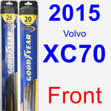 Front Wiper Blade Pack for 2015 Volvo XC70 - Hybrid