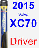 Driver Wiper Blade for 2015 Volvo XC70 - Hybrid