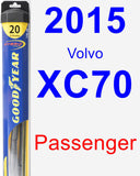 Passenger Wiper Blade for 2015 Volvo XC70 - Hybrid