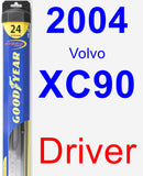 Driver Wiper Blade for 2004 Volvo XC90 - Hybrid