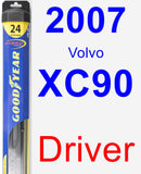 Driver Wiper Blade for 2007 Volvo XC90 - Hybrid