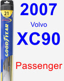 Passenger Wiper Blade for 2007 Volvo XC90 - Hybrid