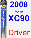 Driver Wiper Blade for 2008 Volvo XC90 - Hybrid