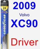 Driver Wiper Blade for 2009 Volvo XC90 - Hybrid