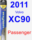 Passenger Wiper Blade for 2011 Volvo XC90 - Hybrid