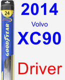 Driver Wiper Blade for 2014 Volvo XC90 - Hybrid