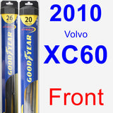 Front Wiper Blade Pack for 2010 Volvo XC60 - Hybrid