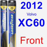 Front Wiper Blade Pack for 2012 Volvo XC60 - Hybrid