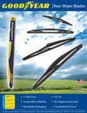 Front & Rear Wiper Blade Pack for 2012 Mazda 2 - Hybrid